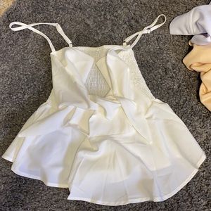 Front tie tank top